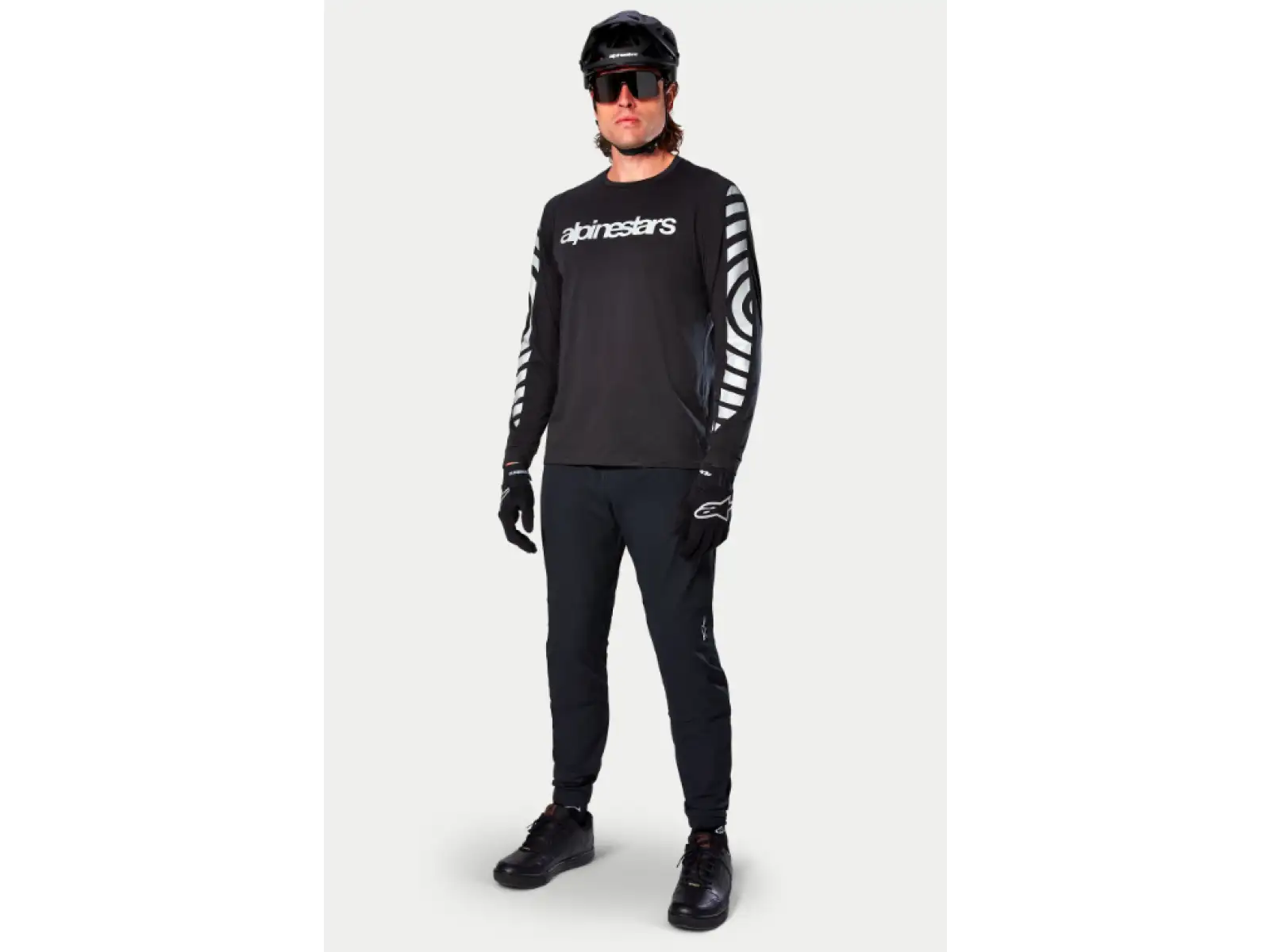 Alpinestars A-Dura Dri Oscar męska koszulka z długim rękawem Black Reflective