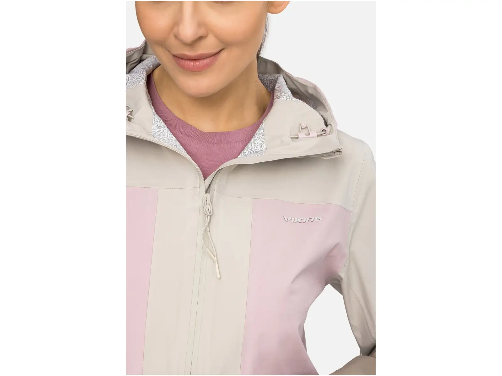 Viking Numani damska kurtka Beige/Light pink