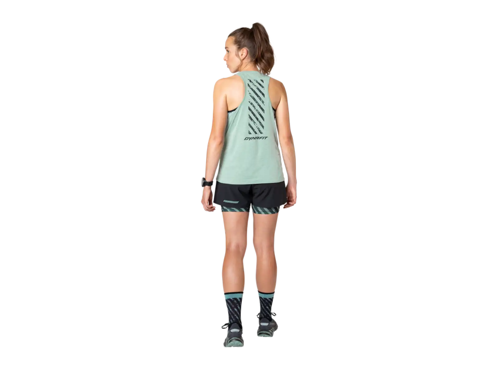 Dynafit Trail 2w1 damskie spodenki do biegania Black Out