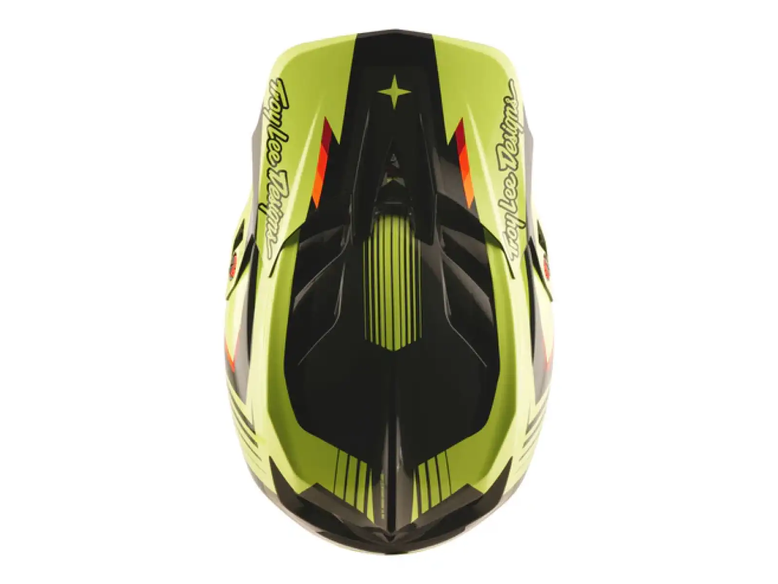 Troy Lee Designs D4 Polyacrylite Qualifier kask Black/Yellow
