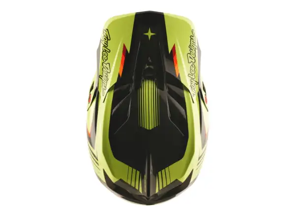 Troy Lee Designs D4 Polyacrylite Qualifier kask Black/Yellow