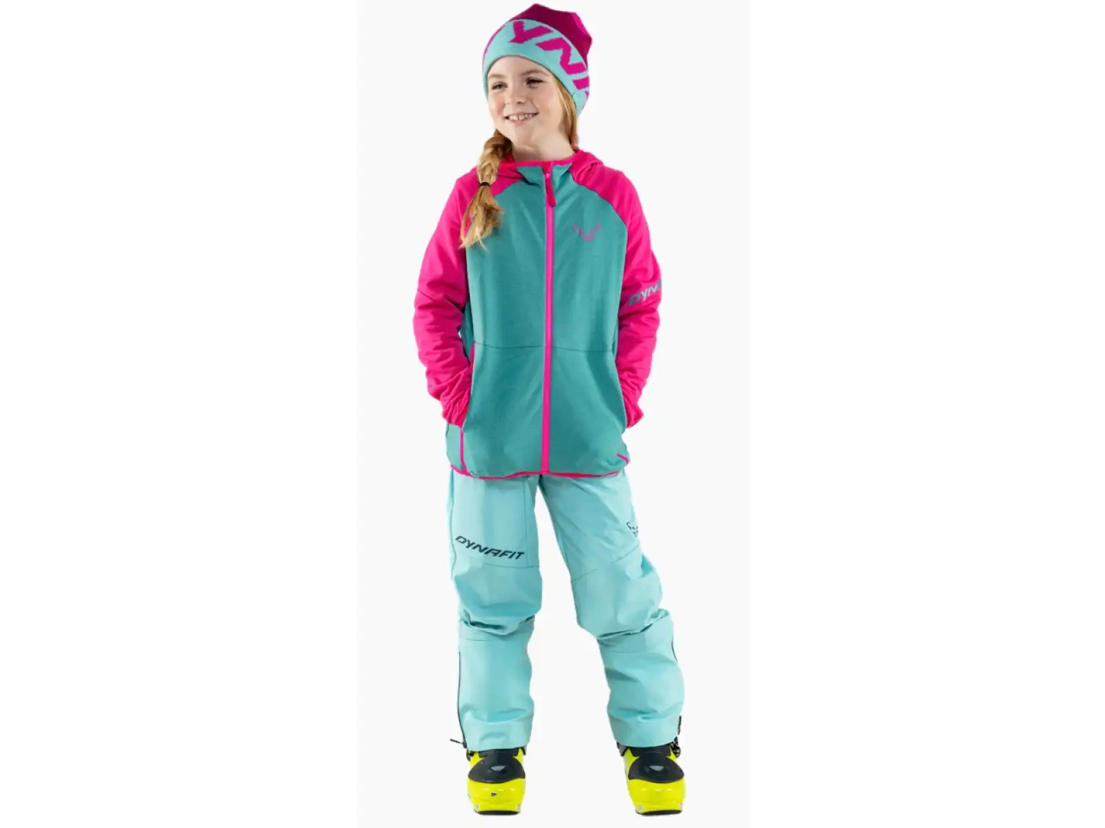 Dynafit Youngstar Polartec dziecięca kurtka Flamingo