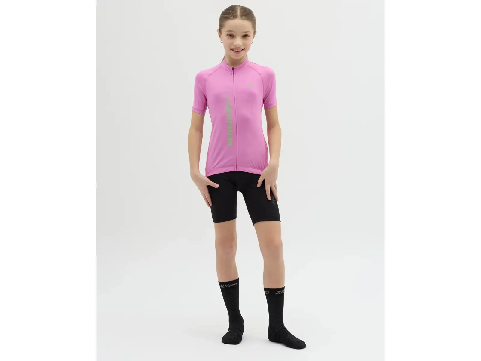 Silvini Mazzani dziecięcy dres krótki rękaw Blush/Green