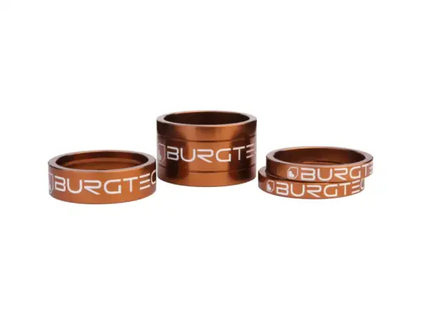Burgtec Spacer Kit zestaw podkładek pod mostek 5/5/10/20 mm brązowa