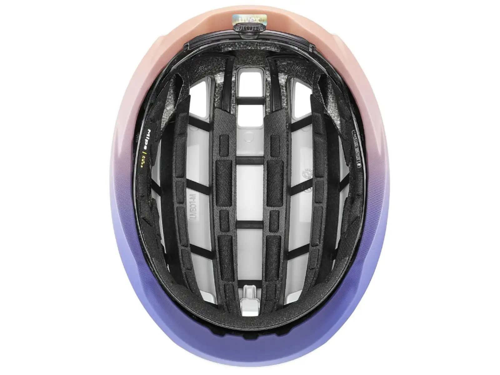 Uvex Surge Aero MIPS kask rowerowy szosowy White/Lila Apricot Matt