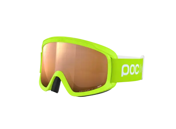POC POCito Retina dziecięce gogle narciarskie Fluorescent Yellow/Green/Partly Sunny Light Orange