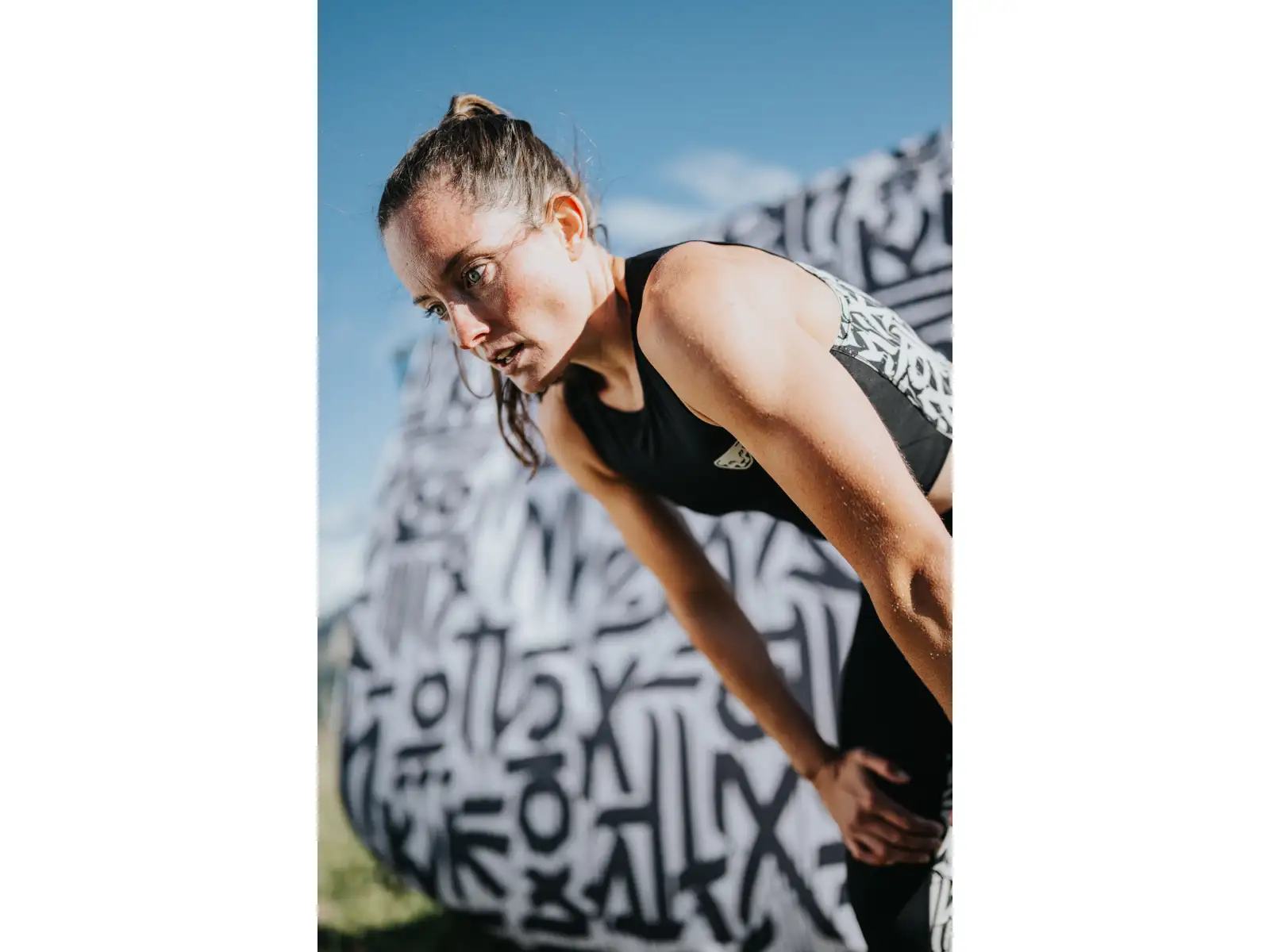 Dynafit Trail Crop Top damska koszulka bez rękawów Black Out
