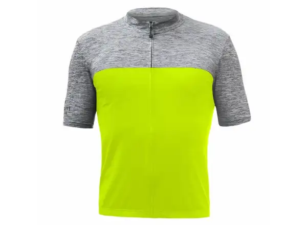 Sensor Cyklo Motion męska koszulka rowerowa krótki rękaw Neon Yellow/szary