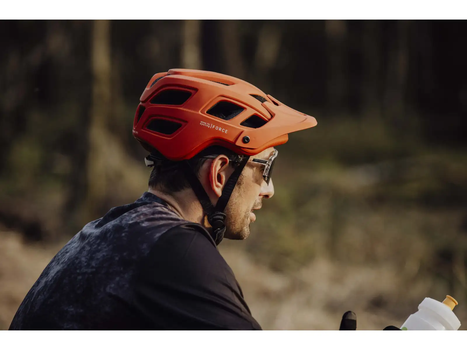 Force Ibex Mtb kask pomarańczowy matowy