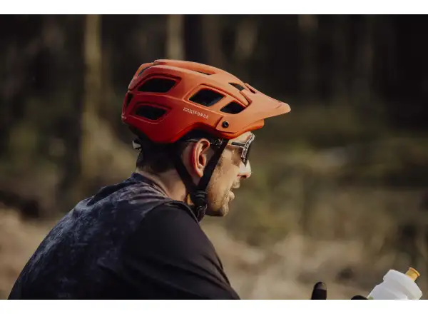 Force Ibex Mtb kask pomarańczowy matowy
