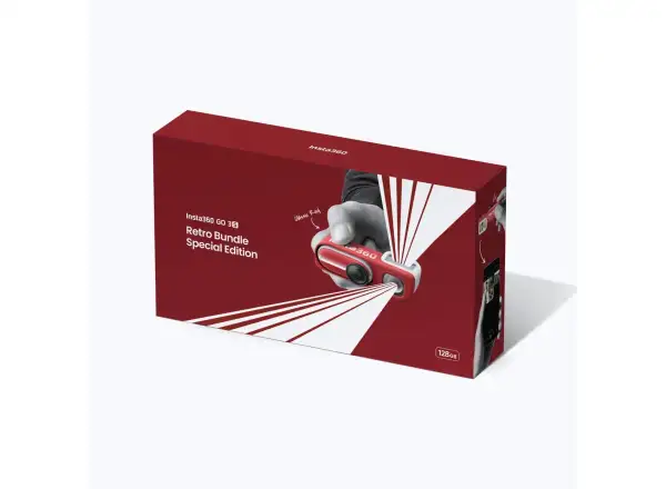 Insta360 GO 3S kamera Retro bundle 64 GB edycja specjalna czerwona