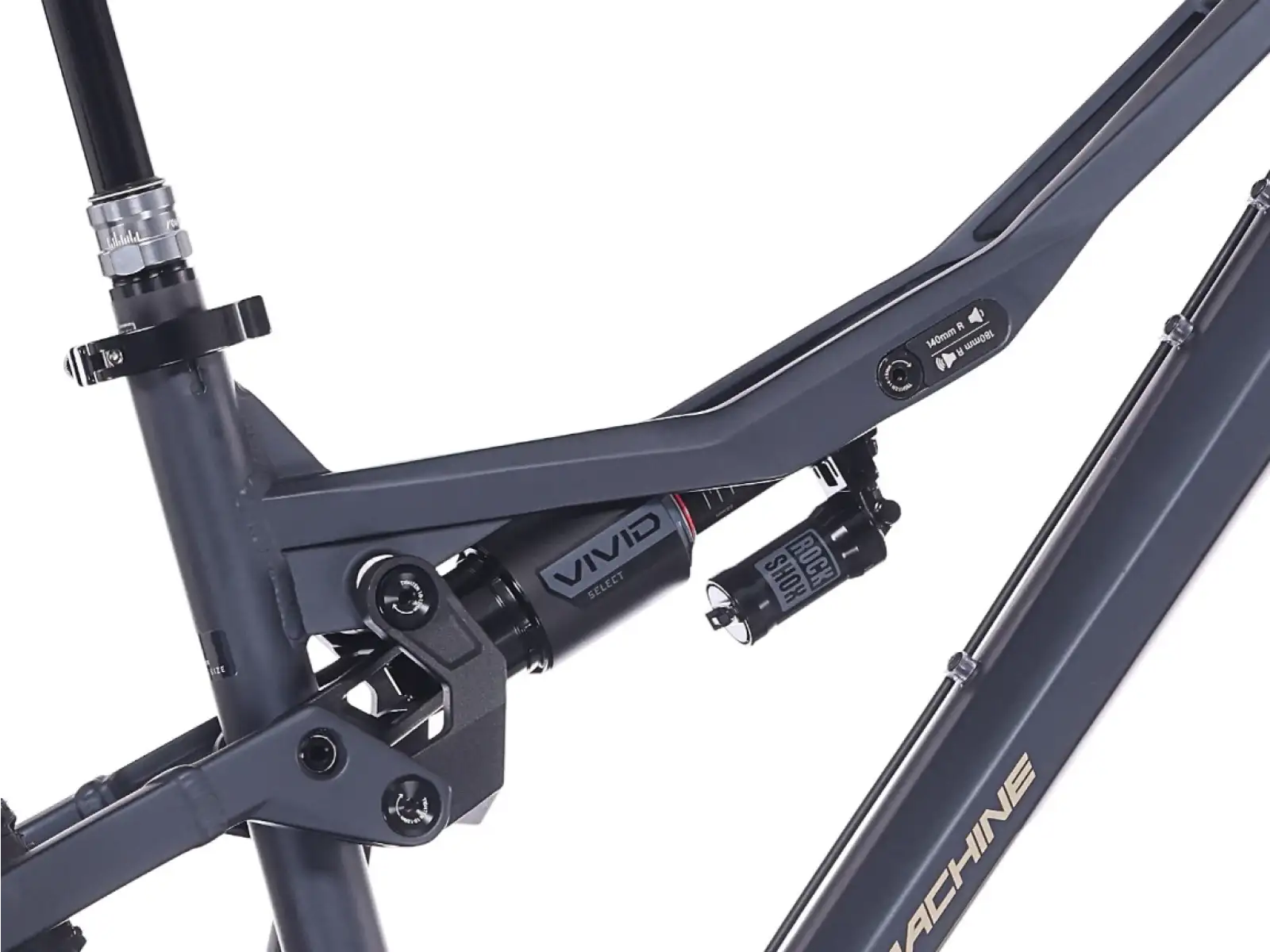 Rock Machine Whizz FS II 90 AXS rower górski Matte Milionaire Blue