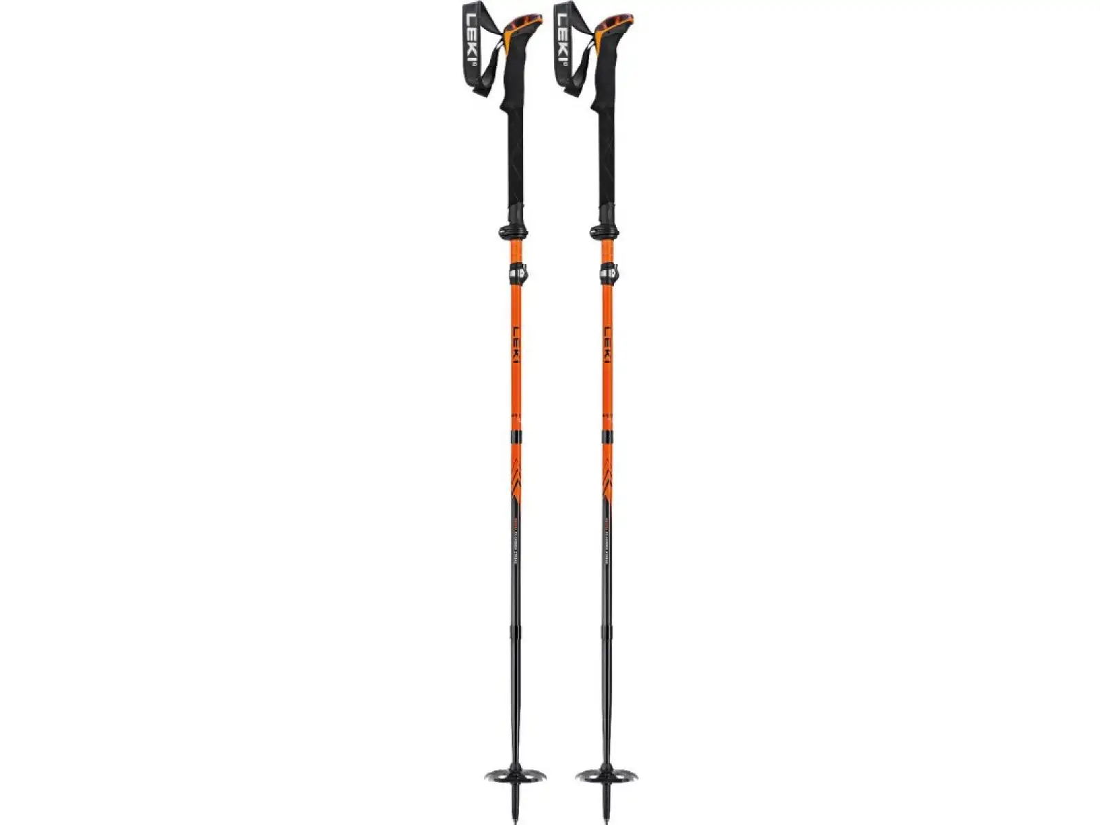 Leki Sherpa FX Carbon Strong składane kijki trekkingowe Orange/Denim blue