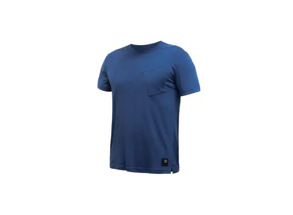 Sensor Merino Air Traveller męska koszulka krótki rękaw niebieska