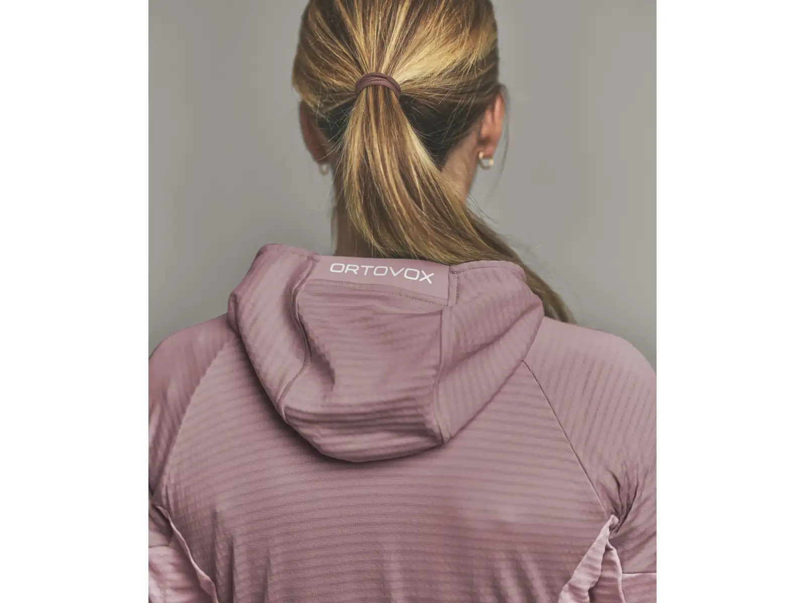 Ortovox Fleece Light Grid Hoody damska bluza Dawn Rose