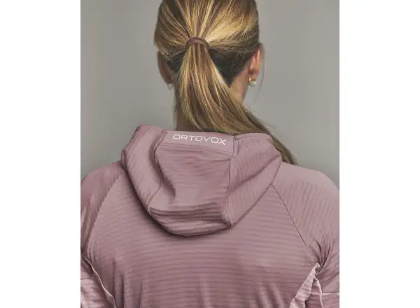 Ortovox Fleece Light Grid Hoody damska bluza Dawn Rose