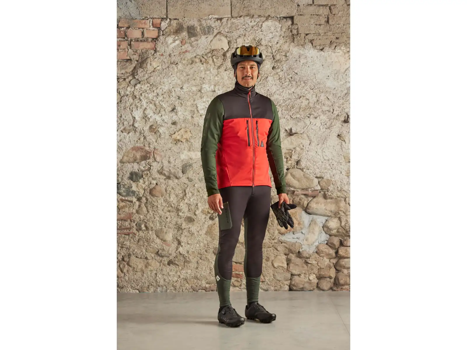 Maloja PiglonM. męskie legginsy Fire red multi