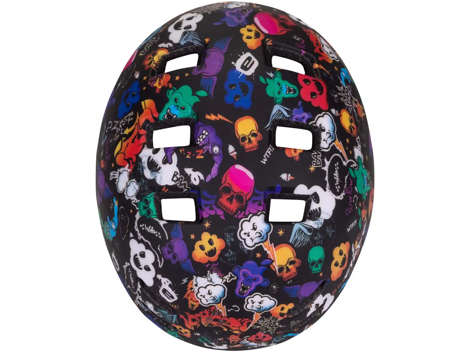 Etape Buddy dziecięcy kask rowerowy czarny/grafika matowy