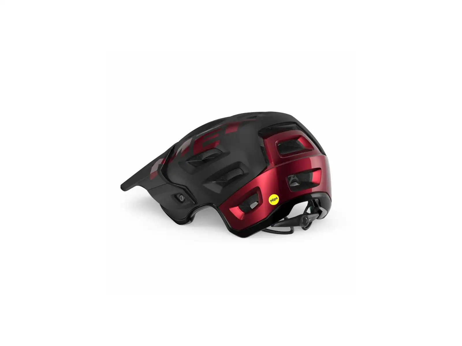 MET Roam MIPS kask czarna/czerwona metaliczna błyszcząca