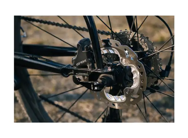Shimano GRX ST-RX400 / BR-RX400 tylni hamulec i przerzutka 10 sp. Flat Mount polymer+chłodnica