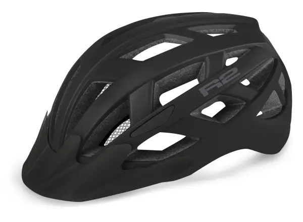 R2 Lumen kask rowerowy czarny matowy