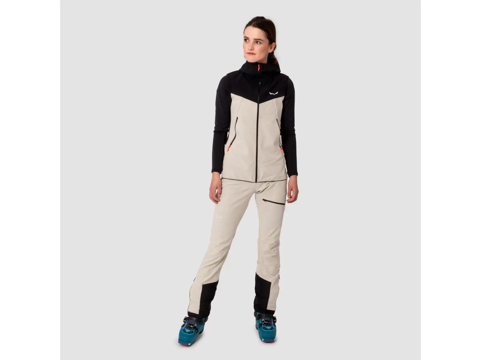 Salewa Sella Durastretch Light damskie spodnie Black Out