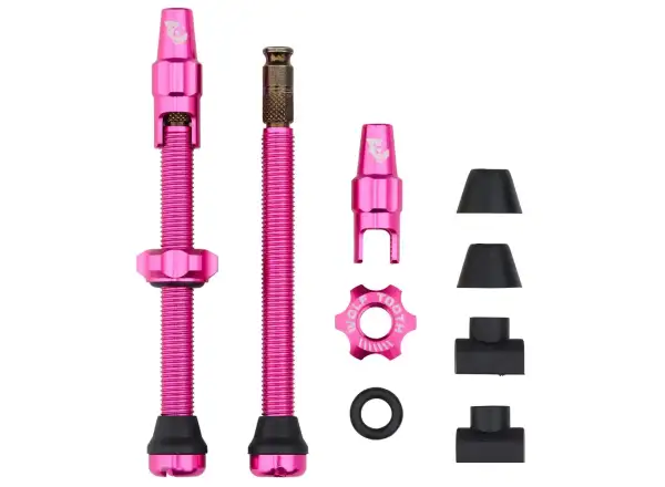 Wolf Tooth bezdętkowe wentyle Click Valve kit 60mm różowa