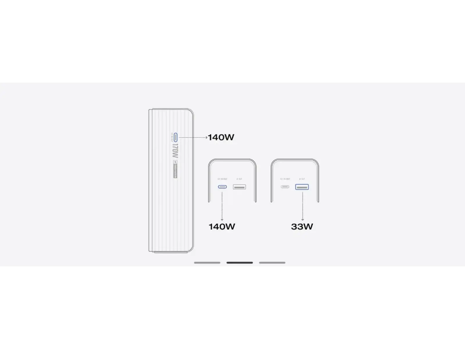 EcoFlow Rapid Power Bank (25000mAh,170W) - srebrna