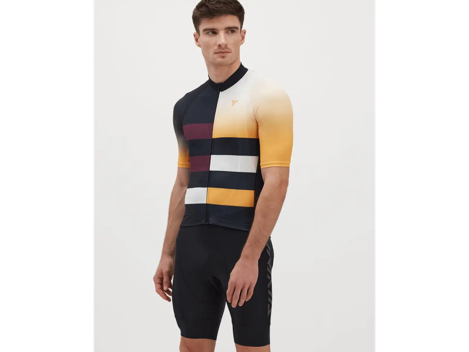 Silvini Mazzano męska koszulka z krótkim rękawem black/yellow