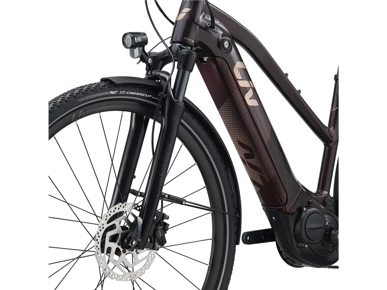 Liv Amiti E+2 rower elektryczny trekkingowy rosewood