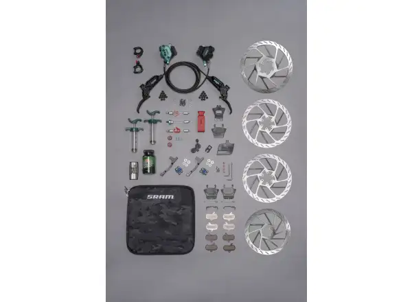 Sram Maven Ultimate Stealth Teal Splatter Expert Kit zestaw hamulców tarczowych