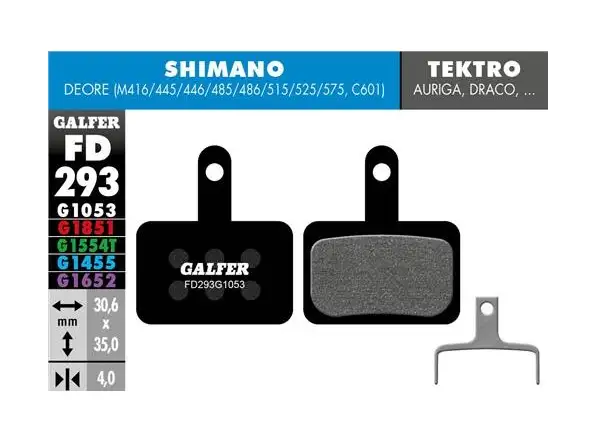 Galfer FD293 Standard G1053 klocki hamulcowe do Shimano/Tektro/TRP
