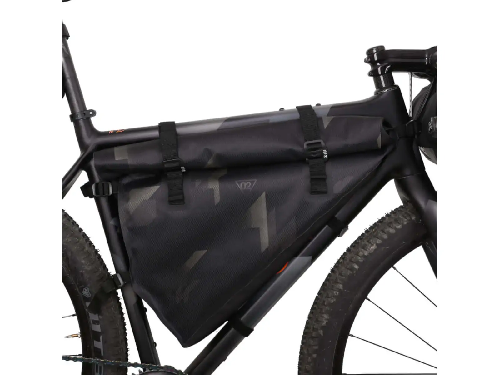 Woho X-Touring Dry torba na ramę 9 l Cyber-Camo Diamond czarna rozm. M