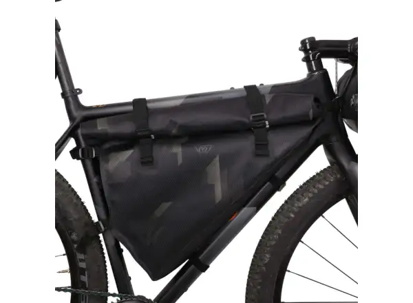 Woho X-Touring Dry torba na ramę 9 l Cyber-Camo Diamond czarna rozm. M