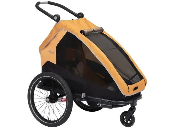XLC MONOs BS-C09 dziecięcy przyczepka rowerowa 20" Marigold/Anthrazit