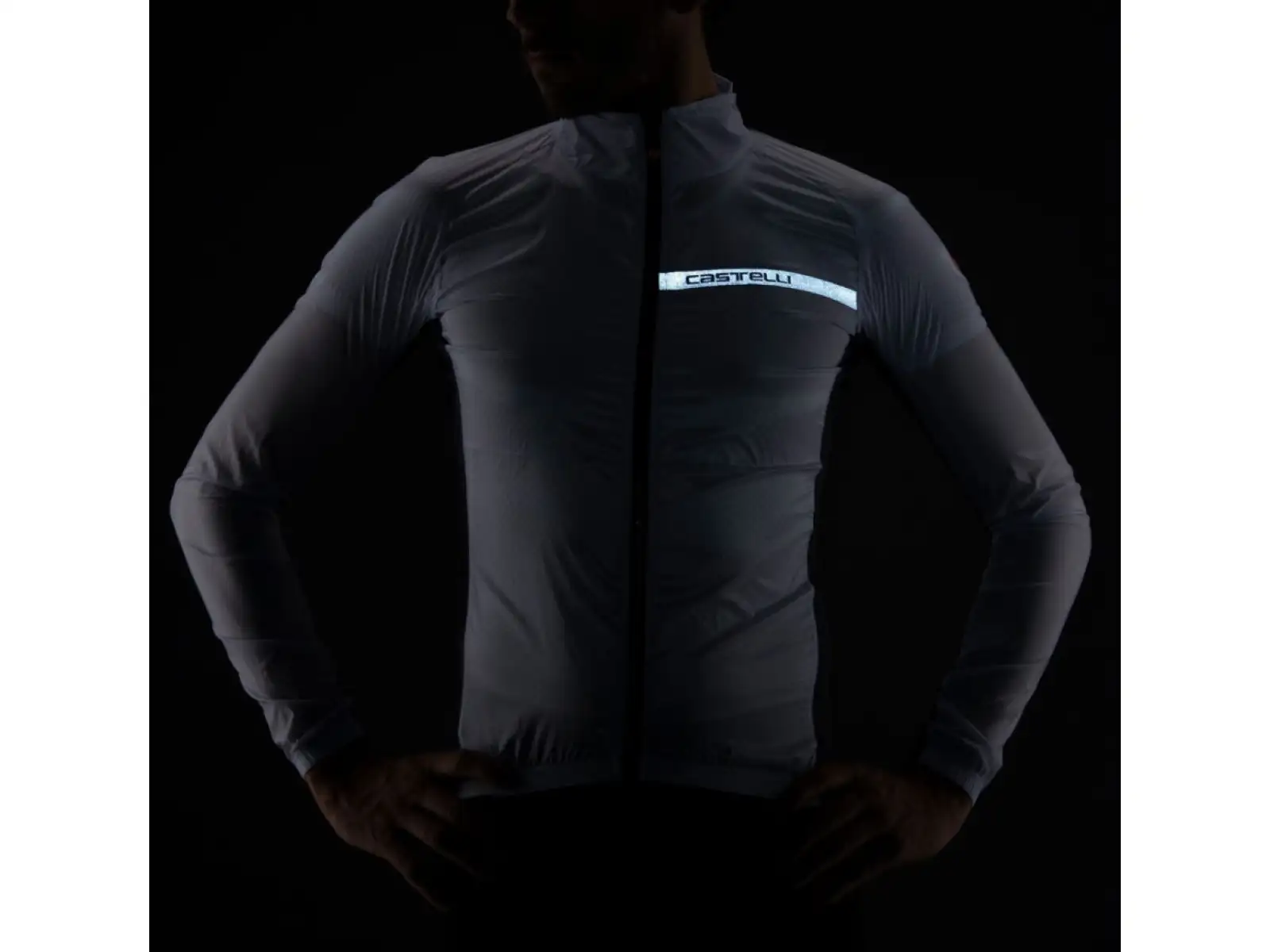 Castelli Squadra Stretch męska kurtka light black/dark gray