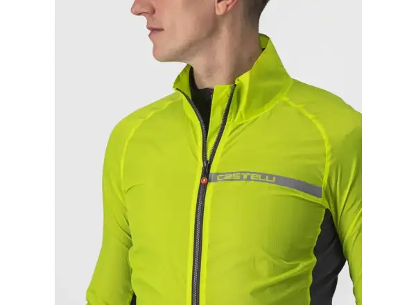 Castelli Squadra Stretch męska kurtka Electric Lime/Dark Grey