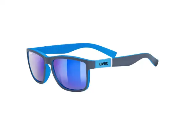 Uvex LGL 39 okulary Grey Mat Blue/Mirror Blue