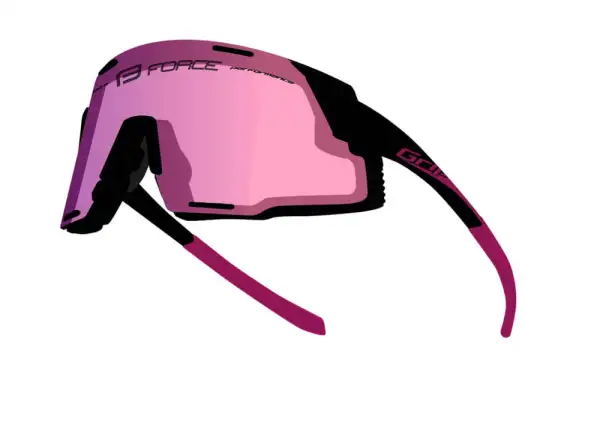 Force Grip okulary rowerowe Czarna/różowa