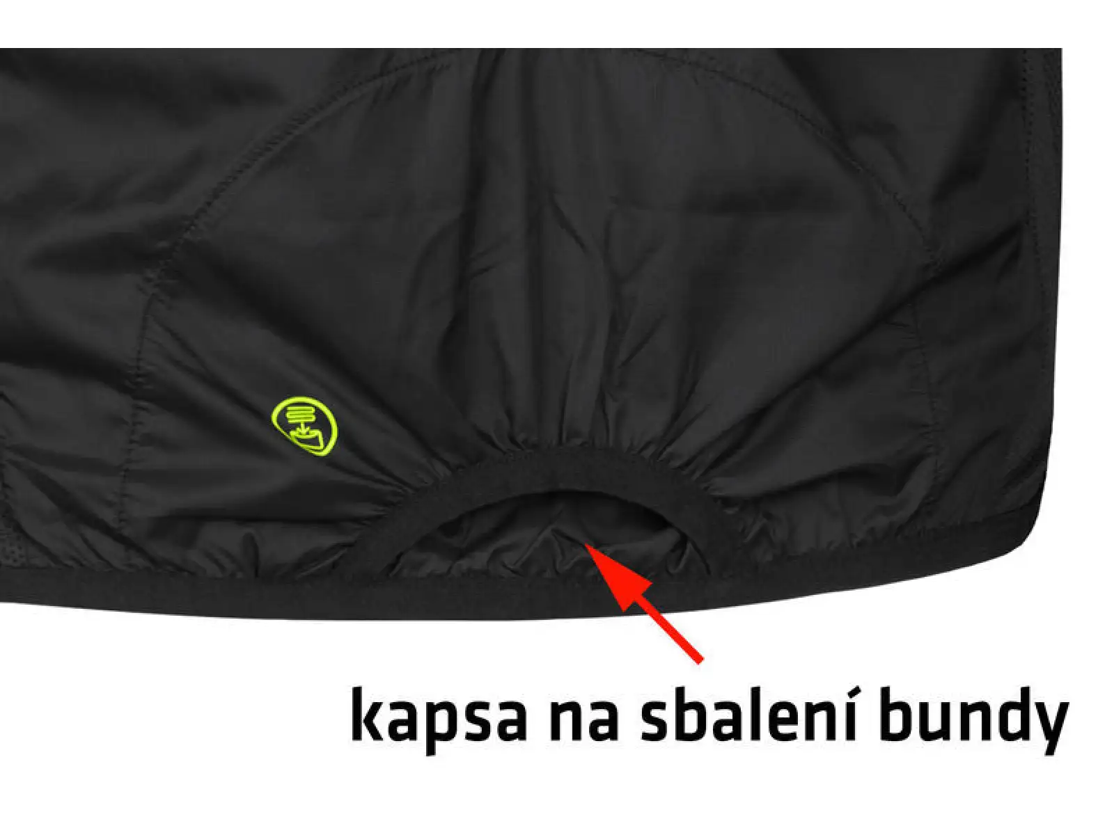 Etape Bora 2.0 męska wiatrówka czarna/żółta fluo