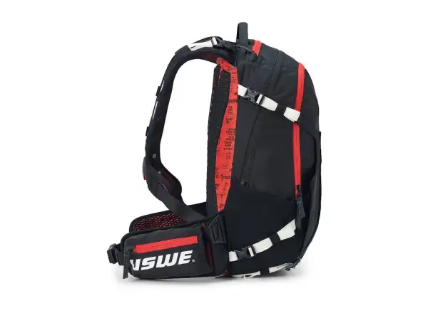 USWE Flow 16 plecak z ochraniaczem kręgosłupa Black/Red 16 l