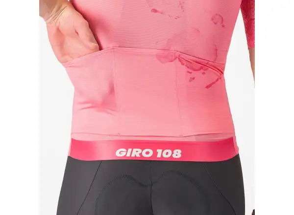 Castelli Giro 108 Race 8S męska koszulka z krótkim rękawem Rosa Giro