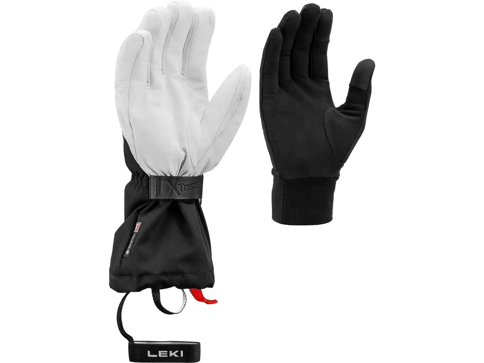 Leki Guide X-Treme narty rękawice Black/White