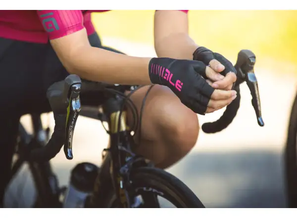 Alé Sunselect Crono rękawice Black/Fluo Pink