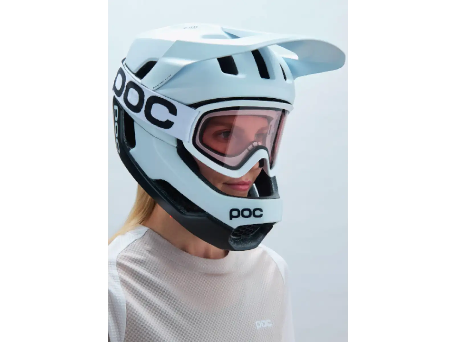 POC Ora gogle zjazdowe Hydrogen White/Clarity Trail/Cloudy Brown
