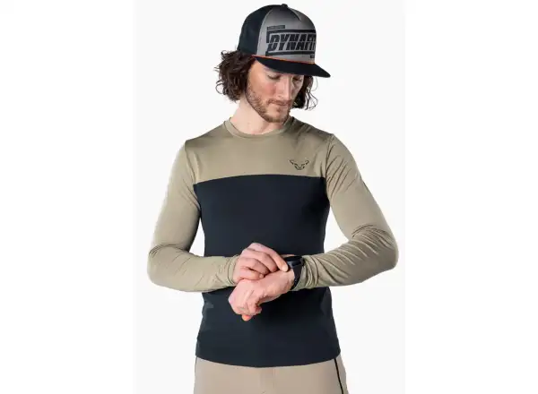 Dynafit Traverse S-Tech męska koszulka z długim rękawem Blueberry/Rock Khaki