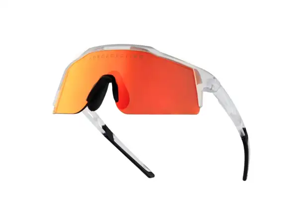 Force Nitro Junior okulary rowerowe transparentne/czerwone lustrzane szkło
