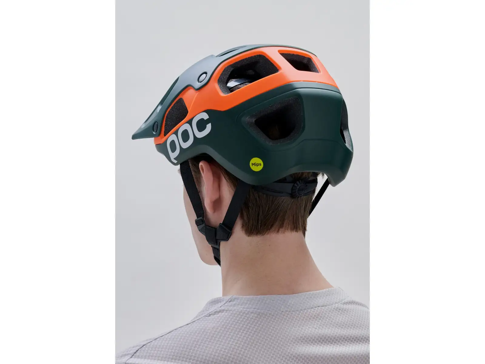 POC Cularis Pure kask MTB Pargasite Green Matt/Fluorescent Orange Matt