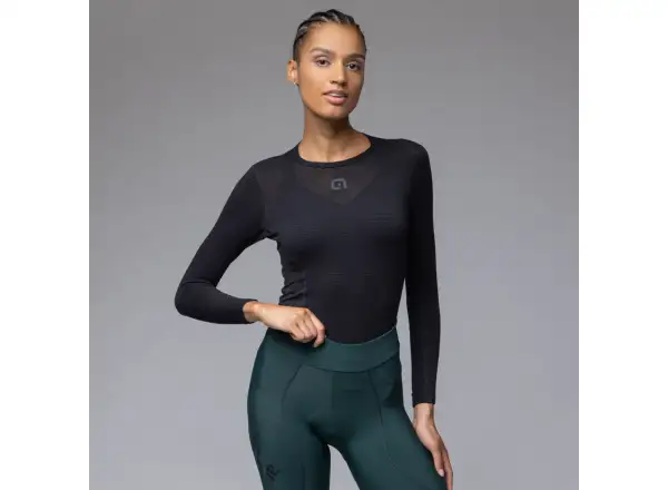 Alé Pragma Winter damskie zimowe spodnie kolarskie Bottle Green