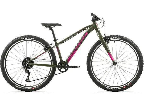 Rock Machine Thunder 27 VB dziecięcy rower górski Gloss Metallic Green/Pink